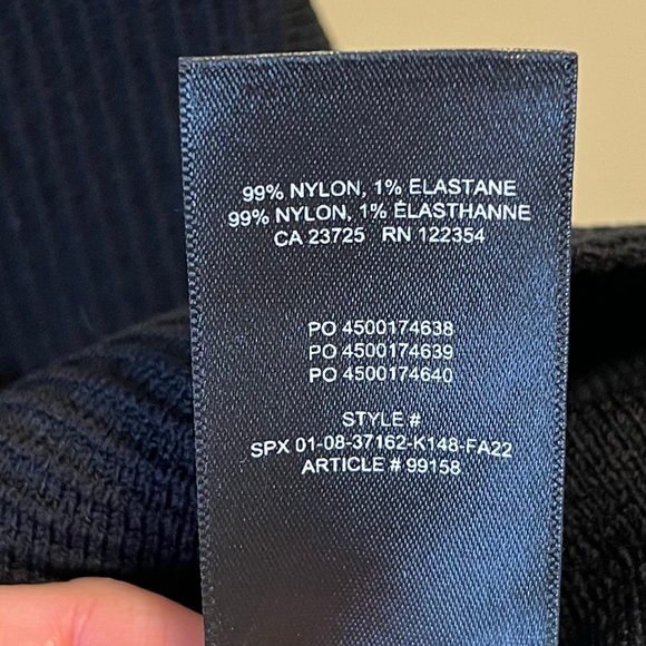 Babaton Sculpt Knit Racer Mini Dress Black Bodycon Compressive Large - Picture 9 of 10